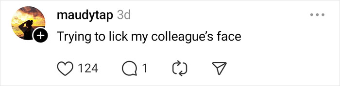 Social media post showing a passenger attempting to lick a colleague’s face, one of the most unhinged things flight attendants saw.