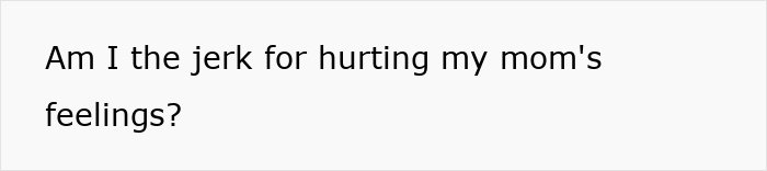 Text reading Am I the jerk for hurting my mom's feelings in simple black font on a white background related to teen caring for gifted chinchillas. Text reading Am I the jerk for hurting my mom's feelings in simple black font on a white background related to teen caring for gifted chinchillas.