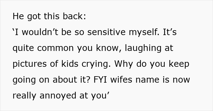 Woman furious text quoting BIL and his wife laughing at her 2-year-old daughter Woman furious text quoting BIL and his wife laughing at her 2-year-old daughter