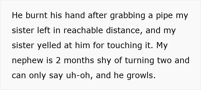Text excerpt about mom’s neglect of her 2-year-old leading to CPS involvement by the family brother. Text excerpt about mom’s neglect of her 2-year-old leading to CPS involvement by the family brother.