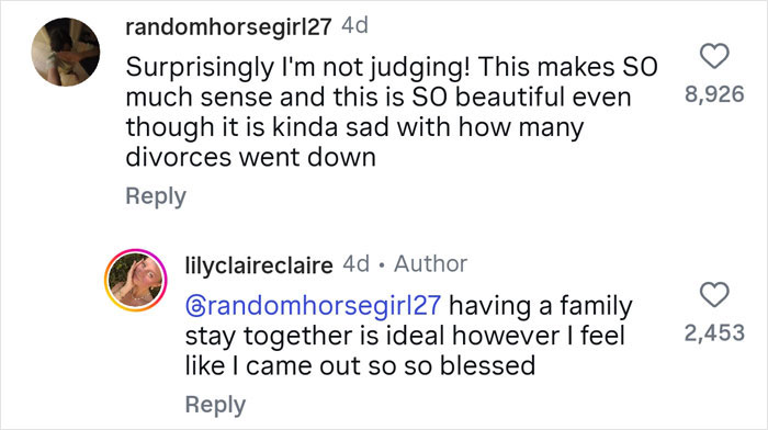 Comments on social media post where a woman shares why she has 7 parents, sparking online confusion. Comments on social media post where a woman shares why she has 7 parents, sparking online confusion.