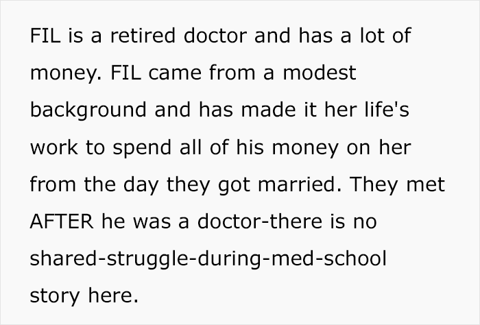Greedy Mom reacting angrily to dad's inheritance plans displayed as text on a white page Greedy Mom reacting angrily to dad's inheritance plans displayed as text on a white page