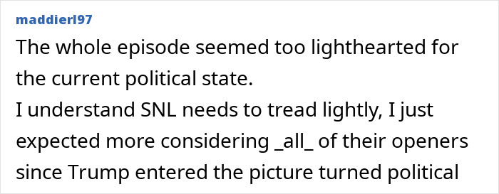 Screenshot of a comment discussing Michael Che’s controversial SNL joke about ICE sparking a heated debate.