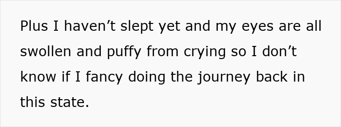 Text screenshot showing a person describing feeling triggered and emotional after food shopping, mentioning swollen eyes from crying. Text screenshot showing a person describing feeling triggered and emotional after food shopping, mentioning swollen eyes from crying.