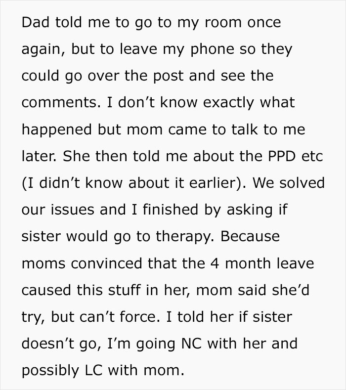 Text message discussing sister becoming a bridezilla, family meeting, therapy, and emotional family conflict. Text message discussing sister becoming a bridezilla, family meeting, therapy, and emotional family conflict.