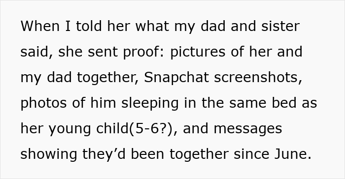 Dad’s mistress texts adult daughter with proof exposing months-long affair, leaving mom devastated on New Year’s Eve. Dad’s mistress texts adult daughter with proof exposing months-long affair, leaving mom devastated on New Year’s Eve.