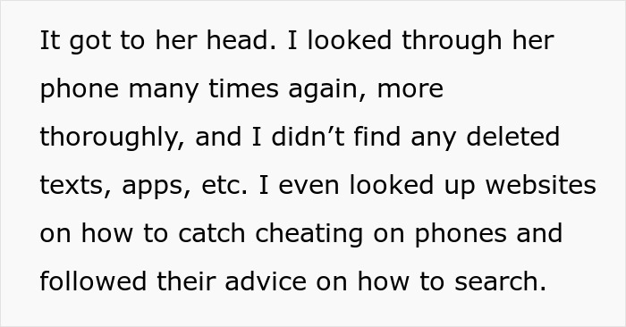 Text excerpt showing a man debating divorce after his wife's validation seeking nearly wrecked their lives.