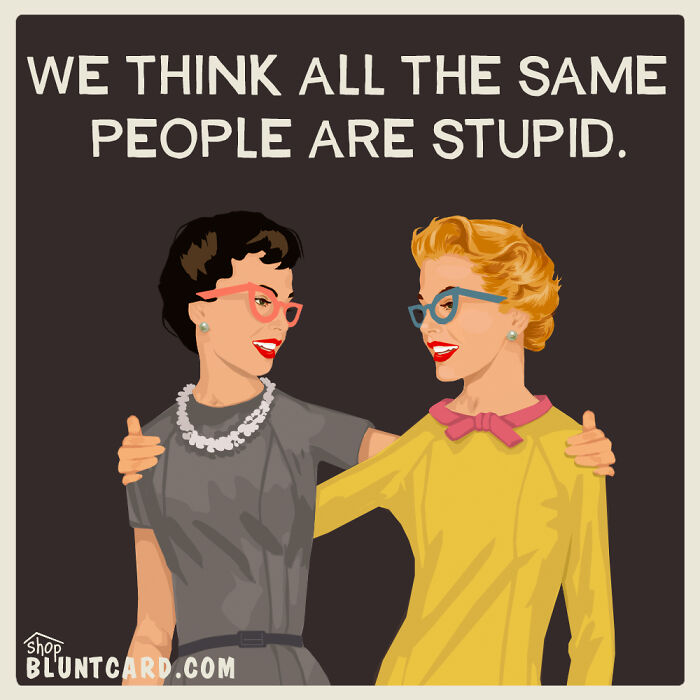 These Vintage-Style Cards Look Sweet At First Glance, Until Their Dark Humor Hits You (29 New Pics)