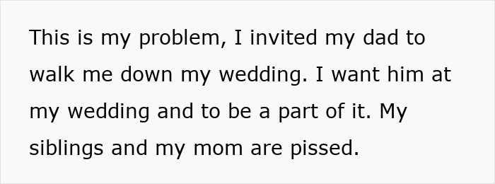 Mom's Plan To Control Her Daughter's Wedding By Forcing Her To Uninvite Her Dad Backfires Horribly Mom's Plan To Control Her Daughter's Wedding By Forcing Her To Uninvite Her Dad Backfires Horribly