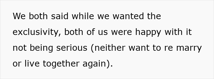 Text about a casual boyfriend in a 3-year situationship who turns out to have a piece on the side, leading to a breakup.