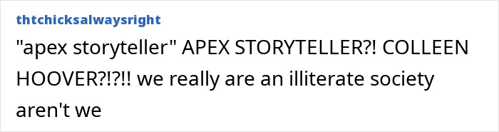 Screenshot of a forum post discussing Ryan Reynolds' manipulative email to Colleen Hoover about It Ends With Us.