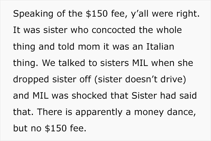 Text excerpt showing family drama as a woman witnesses her sister turn into a bridezilla causing a messy family meeting. Text excerpt showing family drama as a woman witnesses her sister turn into a bridezilla causing a messy family meeting.