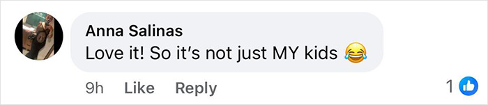 Comment on social media by Anna Salinas reacting with laughter to Matt Damon's teen daughter roasting his red carpet pose. Comment on social media by Anna Salinas reacting with laughter to Matt Damon's teen daughter roasting his red carpet pose.