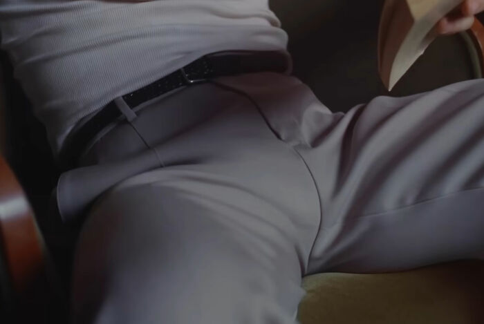 Close-up of c****h shot in raunchy Dolce & Gabbana ad featuring younger men and 67YO Madonna.