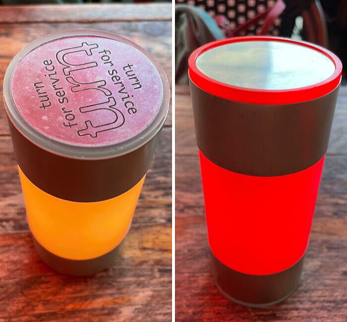 Table service call lights in restaurants as impressive things countries implemented to improve customer experience.