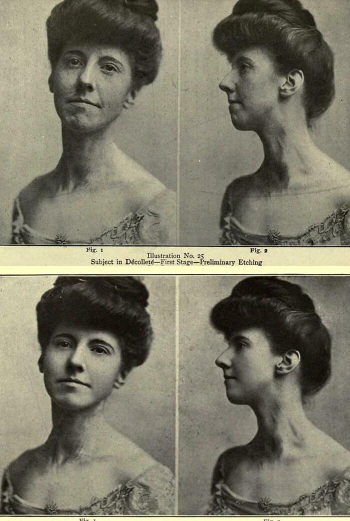 Pair of vintage black and white Victorian era portraits showing women with elegant hairstyles and period clothing.