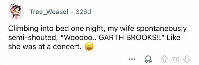 Reddit post showing a funny thing someone said in their sleep, capturing humorous sleep talk shared by people.