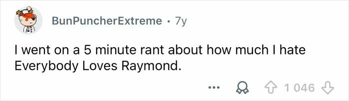 Screenshot of a funny sleep talking post where someone rants about hating the TV show Everybody Loves Raymond.