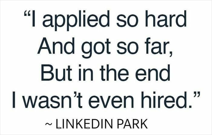 Humorous screenshot featuring a parody quote about job application efforts, illustrating funny screenshots to distract users.
