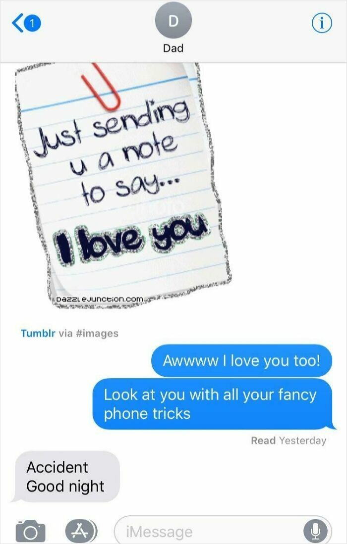 Text message exchange showing a funny and loving conversation, perfect for hilarious texts screenshot sharing.