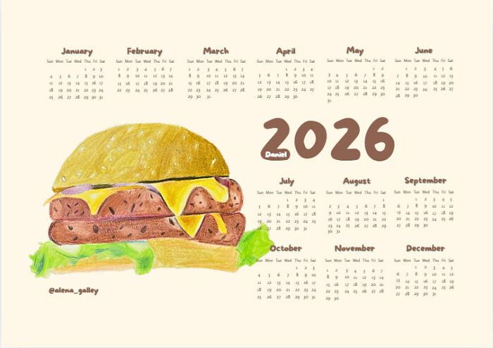 I&rsquo;m An Art Teacher, And For New Year&rsquo;s I Wanted My Students To Feel Like Real Artists - So I Turned Their Drawings Into Wall Calendars.