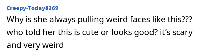 Comment criticizing Selena Gomez's appearance, blaming plastic surgery for her unhinged transformation in recent snaps.