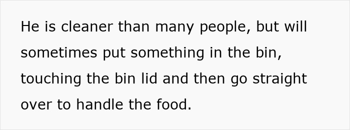 Text discussing a man with hygiene habits that trigger anxiety linked to OCD-like behavior in a family conflict.