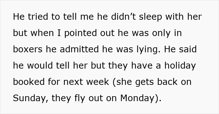 Text message conversation revealing a son caught cheating on his girlfriend, with a mother shocked and threatening to tell her. Text message conversation revealing a son caught cheating on his girlfriend, with a mother shocked and threatening to tell her.