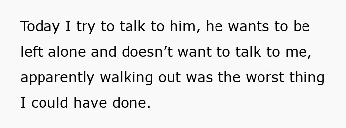 Text showing a conversation about a guy claiming food shopping is triggering and coping struggles leading to relationship issues. Text showing a conversation about a guy claiming food shopping is triggering and coping struggles leading to relationship issues.