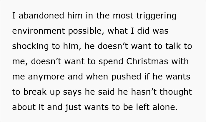 Text about a guy finding food shopping triggering and his girlfriend leaving after seeing how he copes with it. Text about a guy finding food shopping triggering and his girlfriend leaving after seeing how he copes with it.