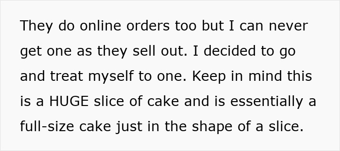 Text discussing a man eating his pregnant partner&rsquo;s craving treat and his wild excuse causing her to rethink their relationship.