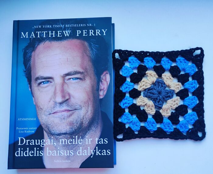 Violeta's Book Blanket, 96 Granny Squares Based On Book Covers