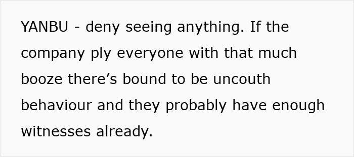 Text excerpt discussing workplace behavior and double-standard debate sparked by a woman’s actions and potential firing consequences. Text excerpt discussing workplace behavior and double-standard debate sparked by a woman’s actions and potential firing consequences.