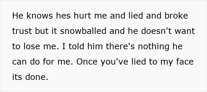 Text about a woman hurt by her casual boyfriend who lied and broke trust in a 3-year situationship.