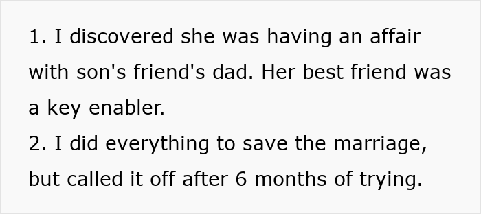 Text image showing a husband’s confession about wife’s cosmetic upgrade, infidelity, and his emotional struggle.