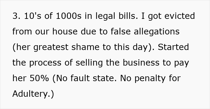 Legal bills, eviction, and fallout from wife’s cosmetic upgrade intertwined with infidelity and husband’s emotional spiral.