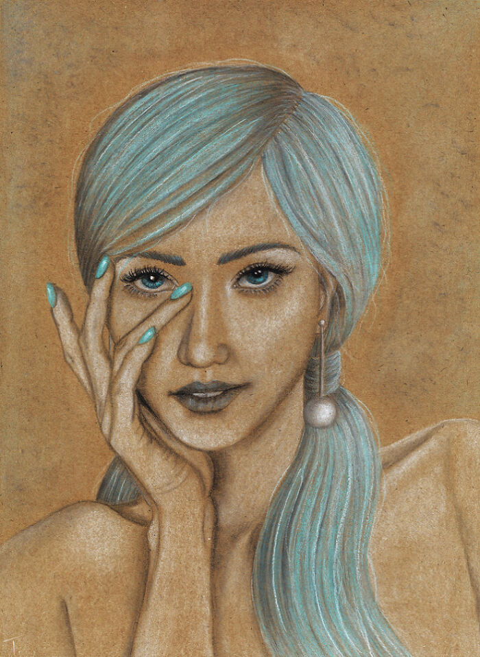 I Drew These 6 Portraits As An Homage To The Girl With A Pearl Earring