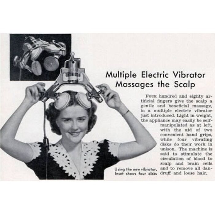 The “Multiple Electric Vibrator” Uses 480 Little Nubs To Rub Your Scalp, Stimulating Blood Flow And Supposedly Ridding You Of Dandruff And Loose Hair