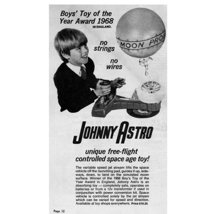 The Johnny Astro Space Vehicle -- "The Most Exciting Toy Ever" -- Was Actually A Balloon That Used A Fan For "Lift-Off" And Controlled Flight