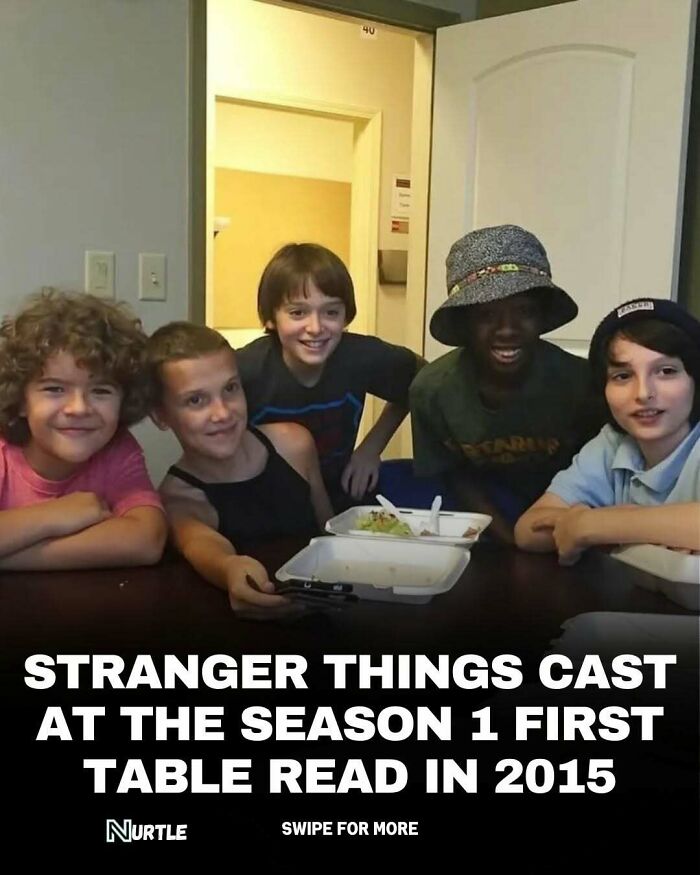Stranger Things cast at first table read in 2015, a random fact about the popular show fans love to know and share.