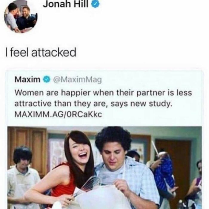 Screenshot of a funny meme with a tweet and a photo from a comedy scene, part of 97 funny memes to distract.