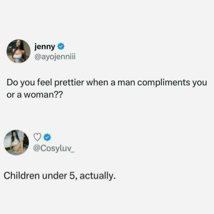Funny meme text exchange about compliments, shared as part of a collection of funny memes to distract and entertain viewers.
