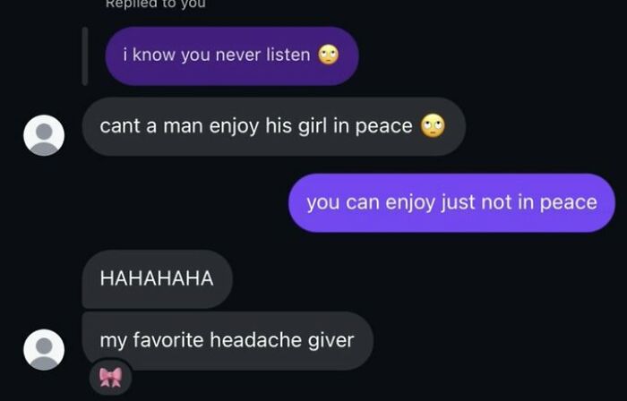 Text conversation showing humorous messages about enjoying time with a girl despite anxiety, referencing anxiety prime.