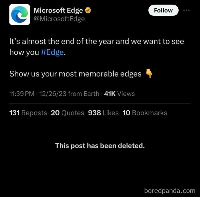 Tweet screenshot with a deleted post related to therapy memes about relatable and funny moments deserving their own couch.