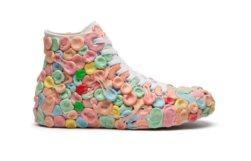 I Created A Sneaker Concept Using Bubble Gum As An Homage To The Stains That Cover New York City Sidewalks.