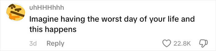 Screenshot of a social media comment reacting to a viral passenger whose underwear appeared one by one at baggage claim. Screenshot of a social media comment reacting to a viral passenger whose underwear appeared one by one at baggage claim.