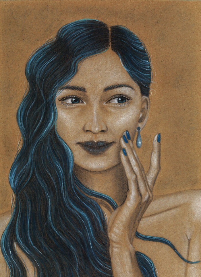 I Drew These 6 Portraits As An Homage To The Girl With A Pearl Earring