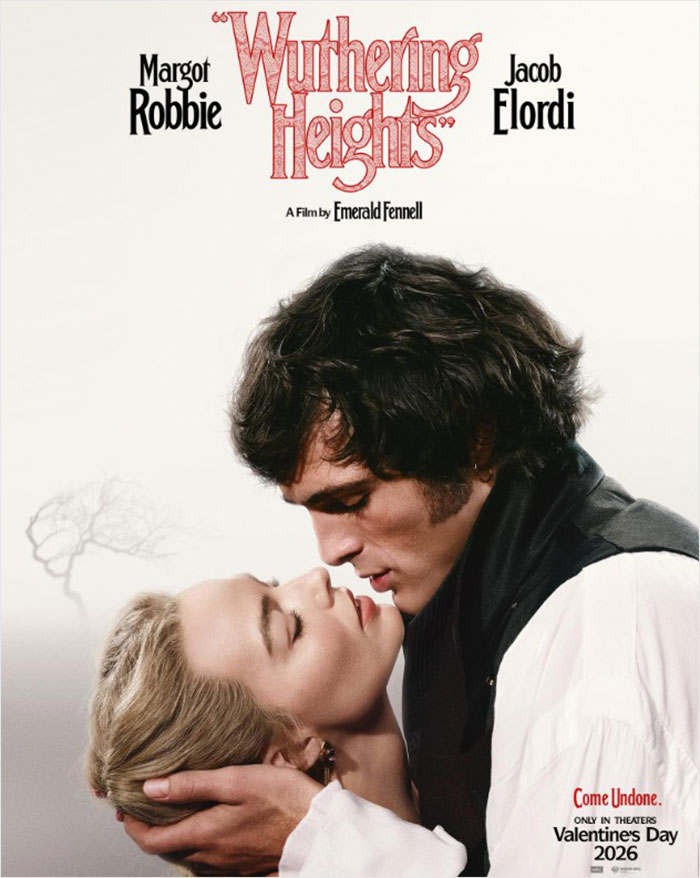 Margot Robbie and Jacob Elordi in a romantic pose on set of Wuthering Heights fueling relationship rumors.