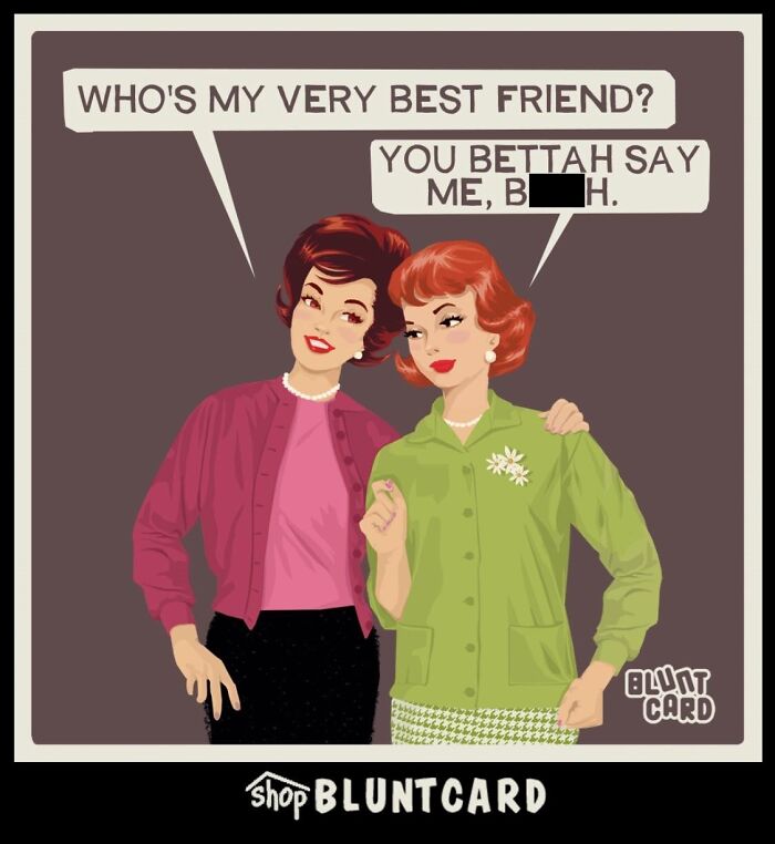 These Vintage-Style Cards Look Sweet At First Glance, Until Their Dark Humor Hits You (29 New Pics)