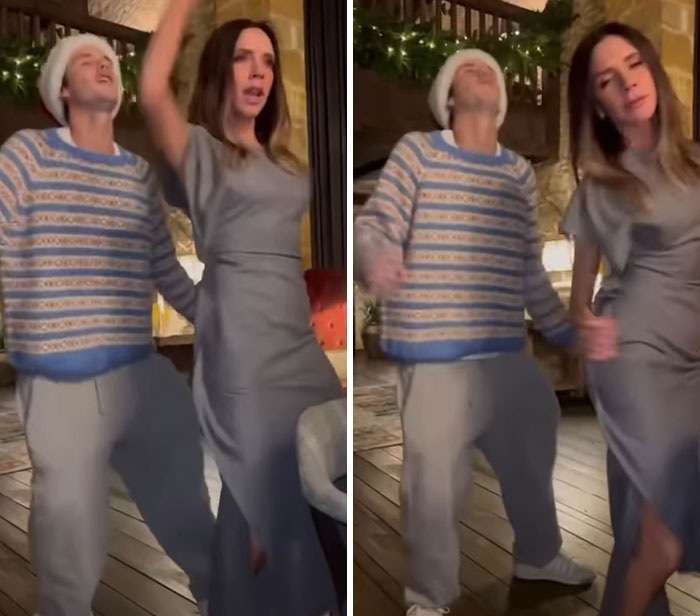 Cruz Beckham zomba da alegação de que a mãe do Brooklyn, Victoria, dançou 'inadequadamente' com ele em seu casamento